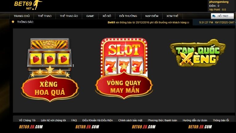 Mục Game tại Bet69 có đa dạng trò hay cho phép anh em thỏa sức tham gia