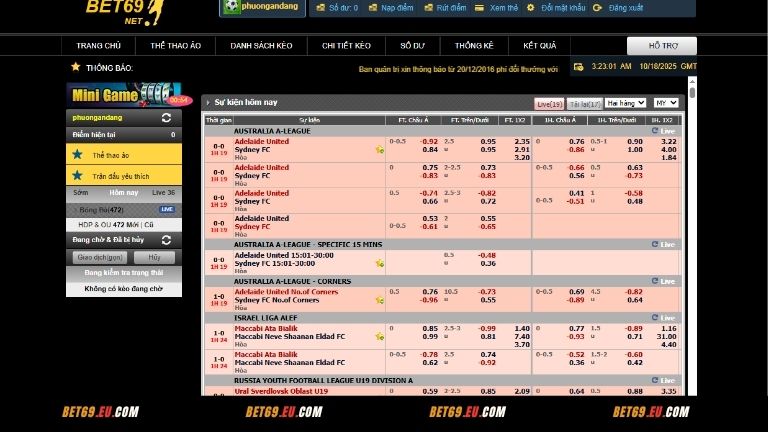 Mục game thể thao tại Bet69 so với một số nhà cái khác có nhiều điểm khác biệt