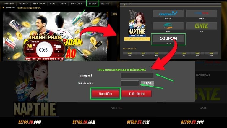 Nạp điểm qua thẻ code nhanh chóng, thuận tiện hơn bao giờ hết