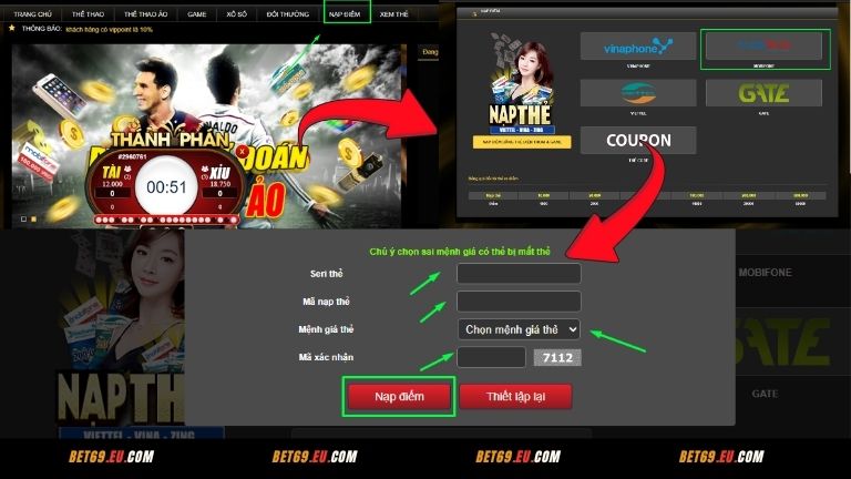 Nạp điểm qua thẻ Mobifone chỉ với 5 bước đã có thể hoàn tất