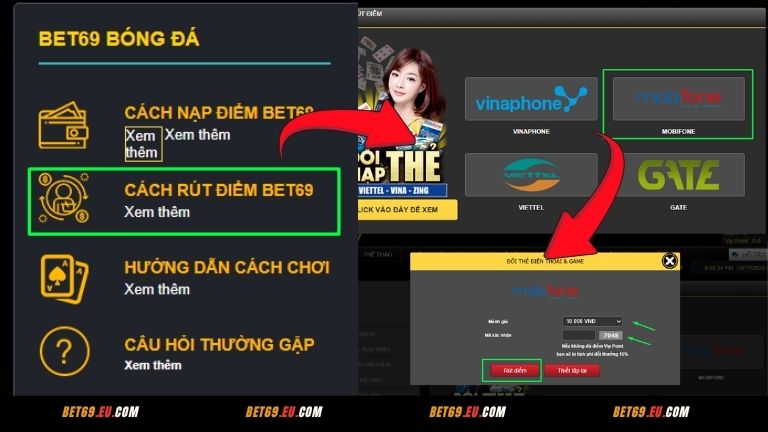 Rút điểm qua thẻ Mobifone với đa dạng mệnh giá, dễ dàng thao tác