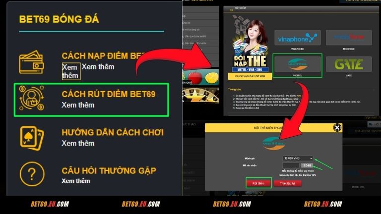 Rút điểm qua thẻ Viettel độ phủ sóng rộng, tốc độ xử lý nhanh